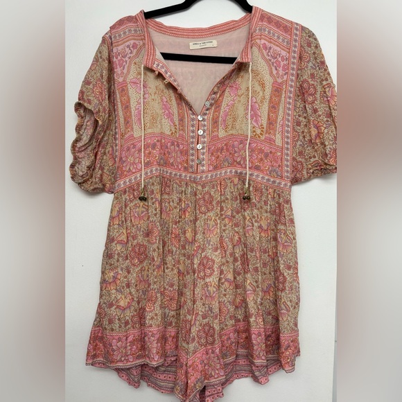 Spell & The Gypsy Pink Floral Romper - Picture 3 of 6